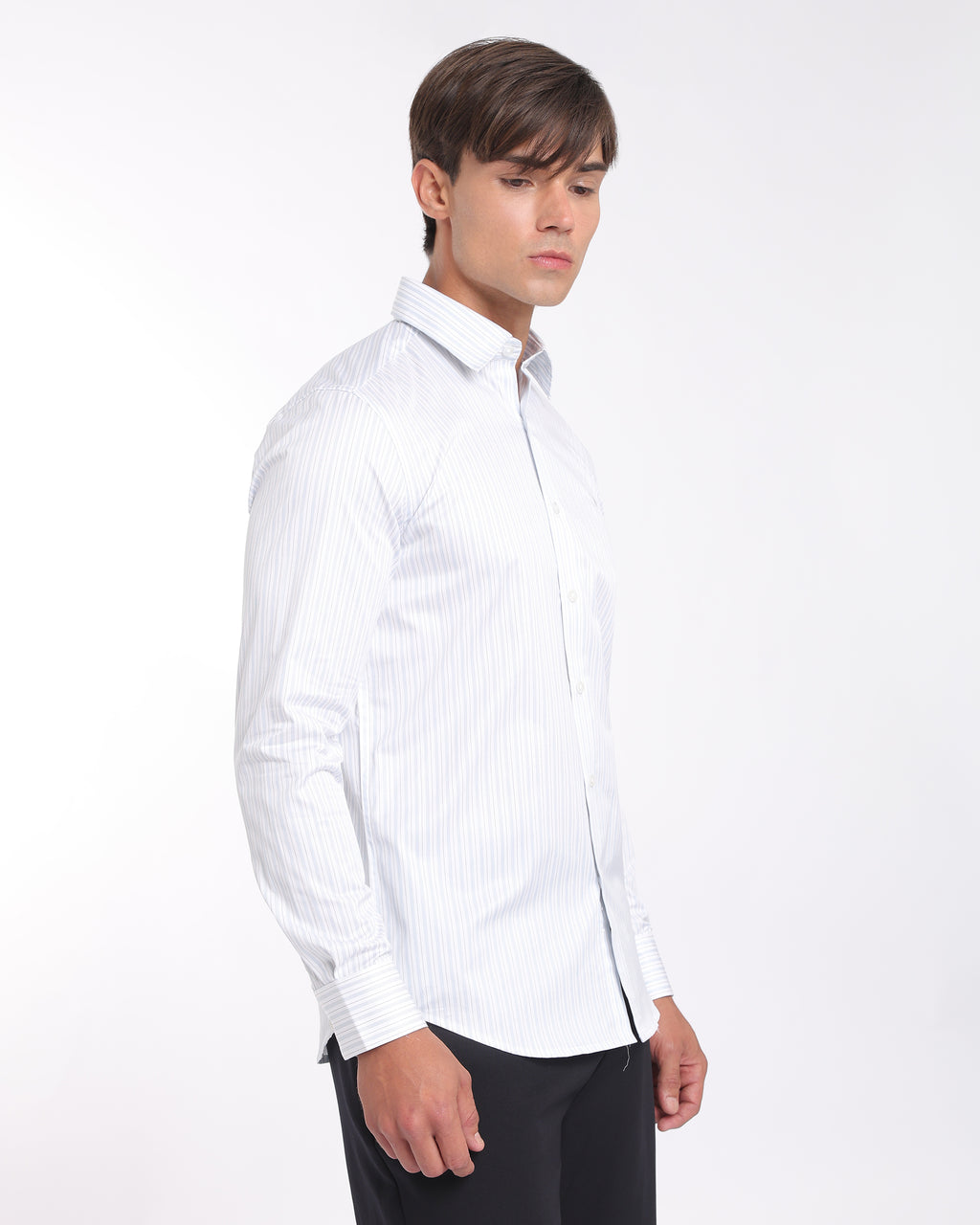 Blue Striped Classic Fit Shirt