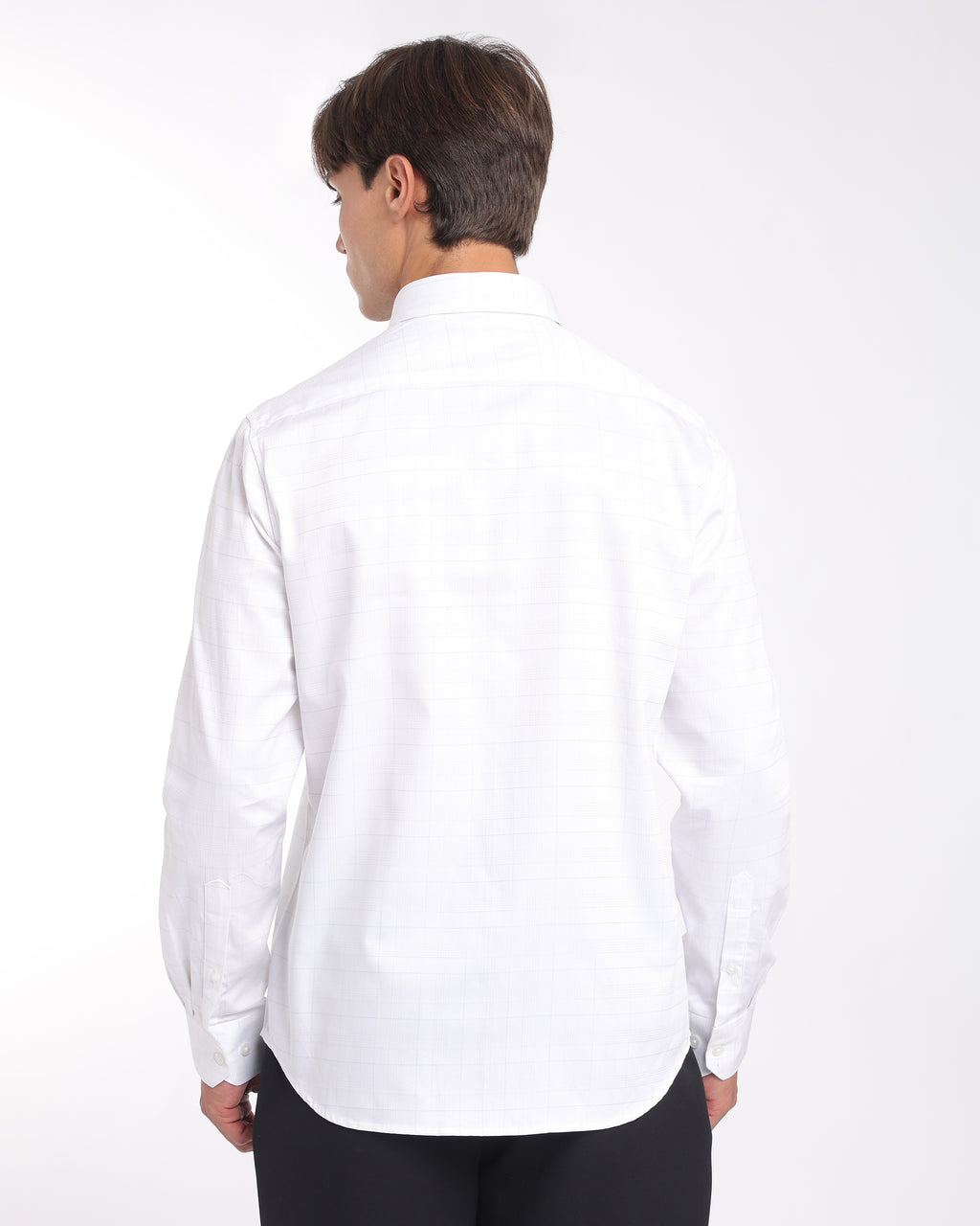 White Checks Classic Fit Shirt