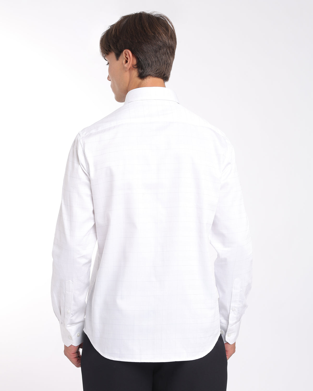 White Checks Classic Fit Shirt