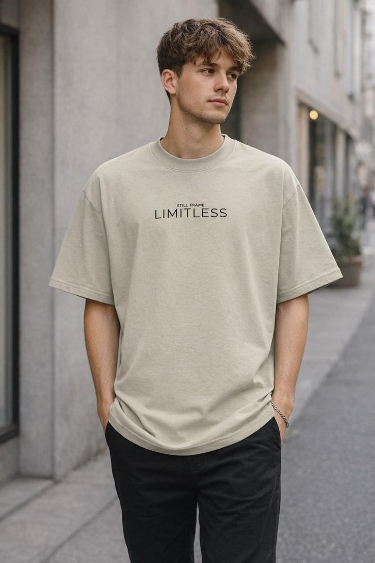 Minimal Oversized Solid T-Shirt
