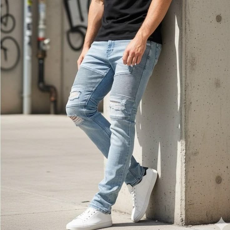 Signature Designer Distressed Jeans